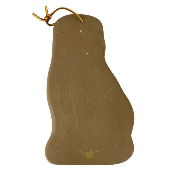 Vintage 1981 Hartstone Pottery Sitting Tabby Cat Cookie Mold - Picture 2 of 3